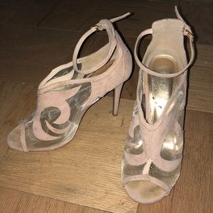 Nude mesh sandal